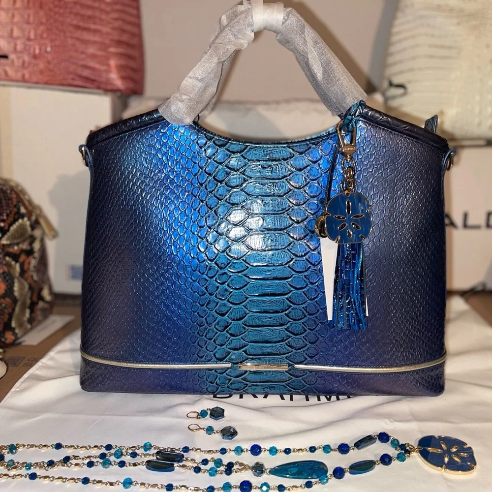Brahmin Elaine Sapphire Ateague - Picture 1 of 4